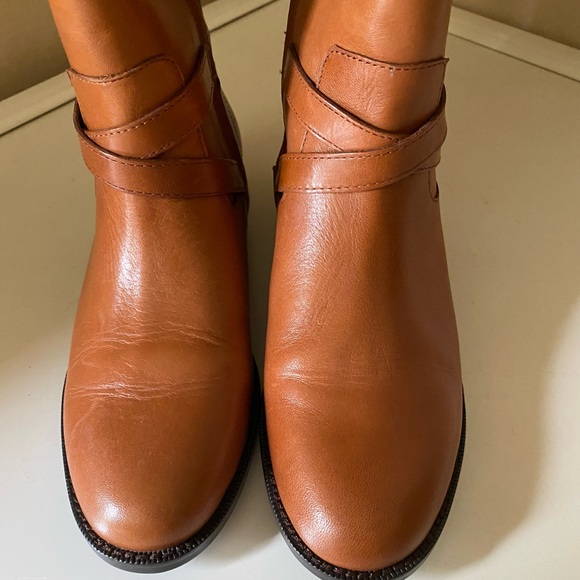 Ralph Lauren Jakayla Womens Burnished Leather Riding Boots Polo Tan Size 6 - Picture 7 of 15